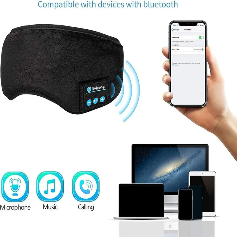 Máscara de dormir Bluetooth sem fio inteligente.