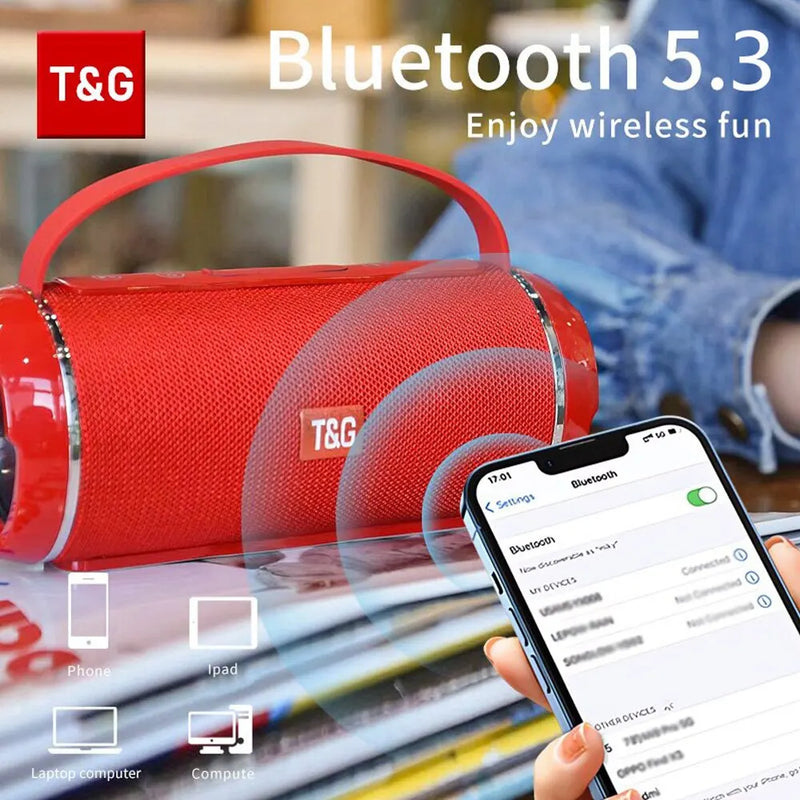 Alto-falante Bluetooth sem fio à prova d'água.