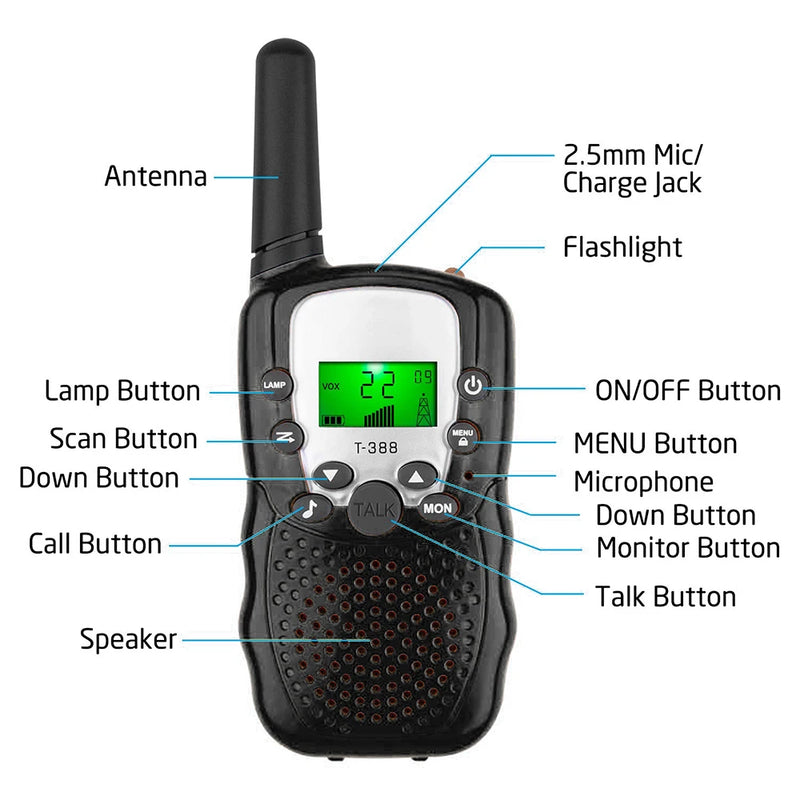 Brinquedo Walkie Talkie Transceptor Portátil.